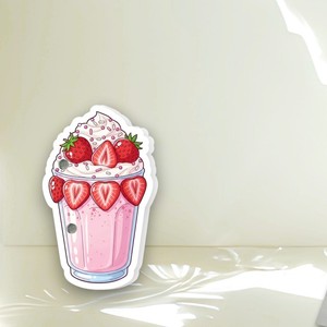 Placas de Extensión de Pestañas con Logotipo Personalizado, Diseño de Batido de Fresa, Marca Privada, Acrílicas, Magnéticas, con Flores y Diamantes - Product Image 1