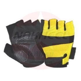 Custom Non-Slip Adjustable Wrist <b>Strap</b> Unisex Summer Half <b>Finger</b> Breathable Padded Neoprene Cycling Gloves for Bicycle Riding - Product Image 3