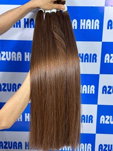 ผมคนแท้สีเรมี่เวียดนามผมมนุษย์สีเทาน้ำตาลผมถักเปียสีบลอนด์ไม่ทอ