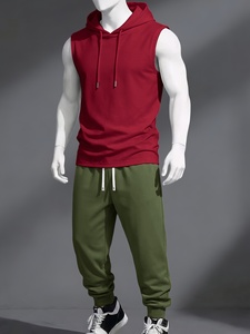 Camiseta Deportiva sin Mangas para Hombre, Estilo Hoodie, para Gimnasio y Fisicoculturismo - Product Image 1