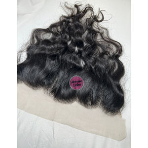 Frontal de Encaje Remy Indio Natural Rizado con 150% de Densidad y Doble Nudo - Product Image 6