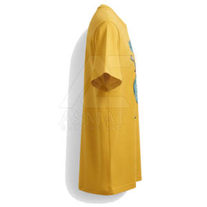 Camiseta Gráfica Transpirable de Algodón para Hombre, Camiseta de Manga Corta con Transferencia Térmica, Impresión DTF, Camiseta Informal de Algodón Suave - Product Image 4