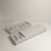 Kit de vernis à ongles gris premium, 8 ou 10 pièces, avec pochettes en papier pour nail art, boîtes à tiroir coulissantes, emballage postal, logo gaufré, écologique et recyclable