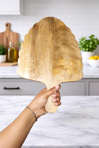 Tabla de Cortar de Madera Ecológica, Apta para Lavavajillas, 1.5 cm de Grosor, Forma Rectangular con Mango de Madera para Cuchillo - Product Image 2