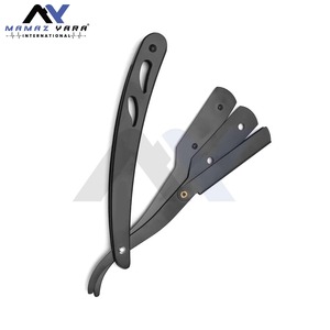 Premium Stainless Steel Swing Lock Straight Edge <b>Razor</b> <b>for</b> <b>Men</b> Professional Barber Shavette Classic Blade Beard Face Shaving - Product Image 6