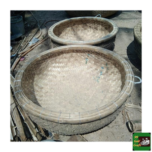 Bamboo Coracle Handwoven Natural Woven Round <b>Basket</b> Boat For Resort Water Tours And <b>Fishing</b> Eco Friendly Export From Vietnam - Product Image 3
