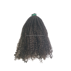 Offre Spéciale Premium Kinky Curly 100% cheveux humains vierges indonésiens Remy 8 "-30" faisceaux sans produits chimiques alignés sur les cuticules sans enchevêtrement - Product Image 3