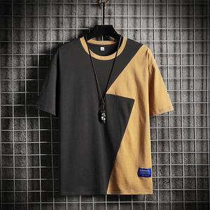 Camisetas de Manga Corta para Hombre, 100% Algodón, Diseño con Paneles, Transpirables, Ecológicas, Corte Holgado - Product Image 5