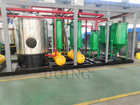 500kg-5 tonnes mini petite usine de pyrolyse en plastique à diesel et essence et usine de raffinerie machine de distillation par pyrolyse en plastique