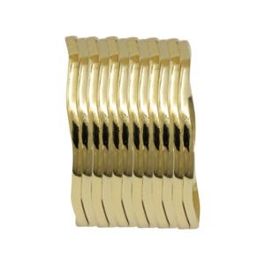 Wholesale 14K18K24K Gold Brass 3 MM Plain Zig Zak <b>Bangles</b>, Indo-Western <b>Bangles</b>, Fashion <b>Bangles</b> Gold Filled Jewelry Oro Joyeria - Product Image 3