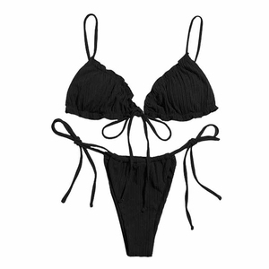 Ensemble de bikini personnalisé de haute qualité à 100%, ensemble de maillot de bain et de vêtements de plage 2 pièces, design pour femmes - Product Image 1