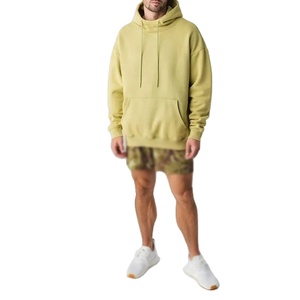 เสื้อมีฮู้ดแบบสวมหัวสีล้วนมีฮู้ดพิมพ์ลายพัฟเสื้อมีฮู้ดปักโลโก้ทรงโอเวอร์ไซส์ออกแบบได้ตามต้องการ - Product Image 1