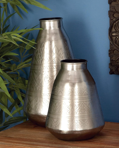 Jarrón de aluminio dorado elegante personalizable con acabado mate, decoración de Metal atemporal para el hogar, oficina, boda, florero personalizado - Product Image 3