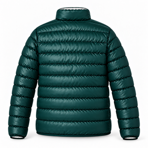 Premium Autumn Bomber Jacket Stand Lightweight Reflective Sheen Quilted Design Full Zip Closure Contrast Lining Custom Front - Product Image 3