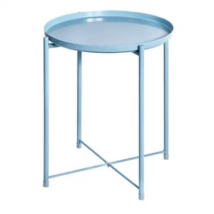 Table basse ronde en métal moderne avec couleur personnalisée, meubles décoratifs contemporains pour salon - Product Image 4