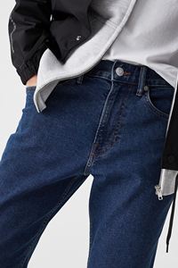 <b>Elastic</b> Waist Mid Washed Denim High-End Trendy Brand <b>Men's</b> Straight Casual Pants Spring and Autumn All-match <b>Jeans</b> - Product Image 5