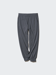 Pantalon de jogging léger en denim non tissé pour homme, taille élastique, décontracté, respirant, séchage rapide, couleur unie, style hiver, avec côtés contrastants - Product Image 5