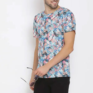 เสื้อยืดพิมพ์ลายผ้าฝ้าย 100% รับผลิตแบบ OEM ODM คุณภาพพรีเมียม ขายส่งจำนวนมาก ผลิตเสื้อผ้าแบบซับลิเมชั่นทรานเฟอร์พิมพ์ - Product Image 1