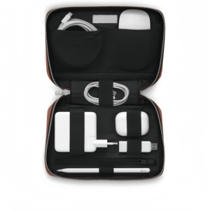 Estuche Organizador Moderno con Cierre de Cremallera, de Cuero Sintético de Microfibra de 7 Pulgadas, para Electrónicos y Documentos - Product Image 6