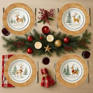 Assiette de Présentation Moderne Réutilisable pour Mariages et Réceptions - Product Image 4