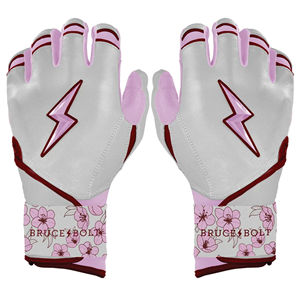 Gants de frappeur de baseball personnalisés en gros, 100 % cuir véritable, doigts entiers, confortables, durables, adhérence professionnelle, antidérapants, fermeture auto-agrippante - Product Image 1