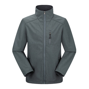 High Quality Men's Outdoor <b>Waterproof</b> Plus Size Insulated <b>Warm</b> Softshell <b>Jacket</b> New Style Windbreaker Fleece Embroidery Printing - Product Image 5