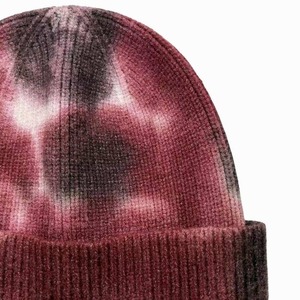 Bonnet d'hiver en acrylique tendance unisexe, rose dégradé, tricot côtelé, bonnet chaud pour temps froid - Product Image 6