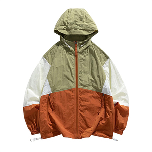Wholesale Unisex Nylon Windbreaker <b>Jacket</b> Custom Lightweight Breathable Plus Size Zipper Closure <b>Waterproof</b> Elastic Cuffs Colour - Product Image 2