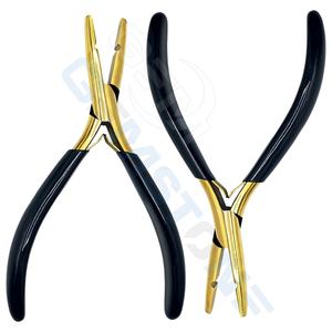 Pince professionnelle 1 trou 3 mm en acier inoxydable pour extensions capillaires, outil d'installation de micro-anneaux et nano-anneaux, durable, réutilisable, usage commercial - Product Image 4