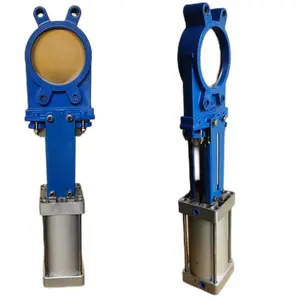 Pneumatic actuator Knife gate sluice valve used for coal selection gangue discharge and slag discharge in mining power plants