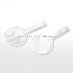 Juego de Servidores de Ensalada de Resina de Estilo Occidental Moderno con Mango Corto para Uso en Restaurantes, Hoteles y Hogares de Lujo, Utensilios de Mesa de Resina - Product Image 5