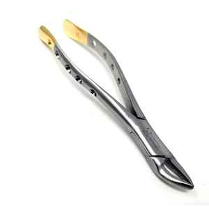Forceps d'extraction dentaire en acier inoxydable à prise atraumatique, instrument chirurgical certifié CE pour une extraction dentaire sans traumatisme - Product Image 4