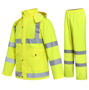 เสื้อกั๊กสะท้อนแสงสีส้ม 100% โพลีเอสเตอร์ตาข่าย ระดับ 2 สำหรับงานอุตสาหกรรม พร้อมเสื้อแจ็คเก็ตความปลอดภัยแบบมองเห็นได้ชัดเจน สำหรับใส่โลโก้ - Product Image 2