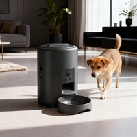 Distributeur automatique de nourriture pour chats et chiens Sudex 2L avec caméra, distributeur de nourriture intelligent programmable, contrôle par application WiFi, en plastique solide, accessoires pour animaux de compagnie