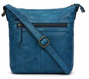 Vintage Fashion Genuine Leather Crossbody Bag for Women Winter Autumn Casual Shoulder Sling Purse Adjustable Polyester Shopping - Product Image 1