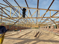 Estructura de Acero EC75.75 Eratek con Recubrimiento Duracoat, Armadura Ligera para Techos de Casas, para Granjas Residenciales de Pollos y Cerdos