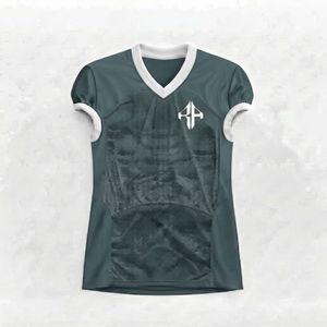 Maillot de football américain à col en V, impression par transfert thermique, matière 100% polyester par RIVIAN ATLANTIC - Product Image 2
