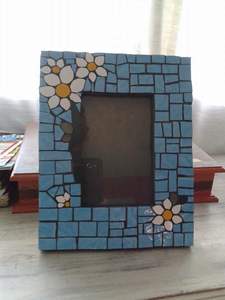 Wholesale Supplier Mosaic <b>Mirror</b> <b>Rectangular</b> Tiled Frame Floral Star Pattern Bathroom Living Room Wall Hanging Home Decorative - Product Image 5
