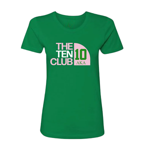 Camiseta AKA The Eight Club 8, camiseta verde de algodón de primera calidad con cuello redondo, manga corta, suave, transpirable, informal, para mujer - Product Image 1