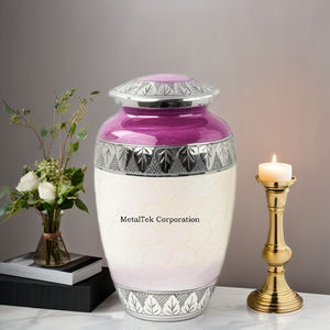 โกศโลหะทนทานสำหรับใส่เถ้ากระดูกมนุษย์ โถศพสีเขียวสำหรับตกแต่ง งานศพผู้ใหญ่ ภาชนะเก็บของที่ระลึกขนาดใหญ่ ผู้จำหน่าย - Product Image 4