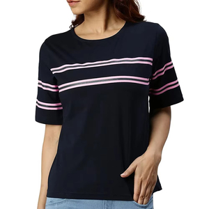 Wholesale Custom Half Sleeve Women T-Shirt Summer Plain Design Soft Cotton High Quality Comfortable Fit Pakistan - Product Image 4