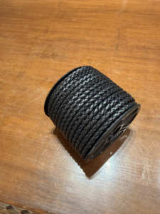 Cordons ronds tressés en PU végétalien sans additifs, de type cuir PSDS - Product Image 5