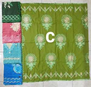 Green Embroidered Floral Swiss Voile Cotton <b>Shawl</b> Women Ethnic Scarf Breathable Daily Wear Style Elegant Hijab <b>Wrap</b> - Product Image 3