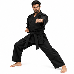 Kimono de karaté personnalisé, uniforme d'arts martiaux, tenue de judo, taekwondo, entraînement, avec ceinture - Product Image 2