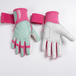 New Unique Color Combination Genuine Leather Full Finger Long Cuff Baseball Softball Gloves Adult Youth Sizes for Catcher - Product Image 4