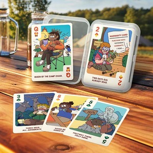 ROYAL Outdoor Pro Struggles Souvenir 0.27mm PVC Waterproof Playing Cards Glossy Finish <b>Plastic</b> Box Unique Coating 54 Cards - Product Image 6