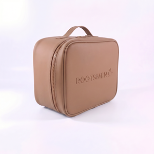 Sac de voyage cosmétique tendance Rootsmen en PVC gaufré avec fermeture éclair, résistant à l'eau, suspendable, grande capacité H19xL25xP12cm - Product Image 2