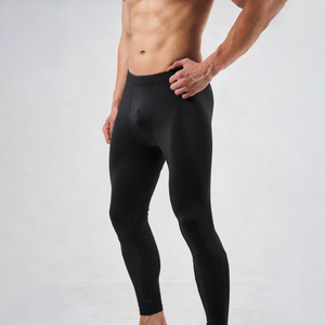 Leggings de sport sans couture pour hommes, avec design personnalisé à la taille, confortables et respirants, pour la course à pied, vente en gros - Product Image 5