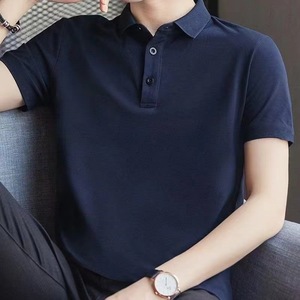 Polo à manches courtes pour homme, design personnalisé avec logo OEM, style coréen, t-shirt décontracté grande taille pour l'été - Product Image 2