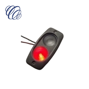 ไฟเลี้ยวข้างแบบ LED รุ่น OPTOR Low Profile Aerodynamic 360 องศา Halo Glow ABS PC สีแดง ใหม่ 3W - Product Image 1